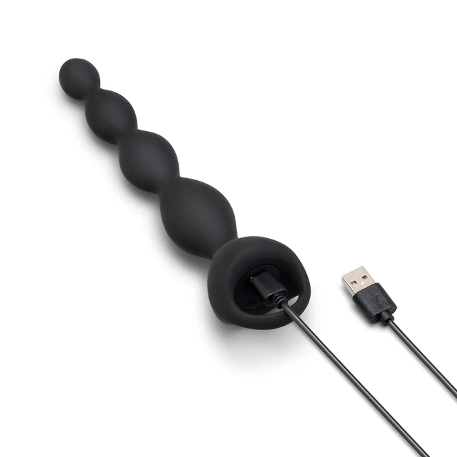 b-Vibe 6.5 in. Tapered Vibrating Silicone Anal Beads