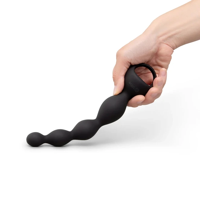 b-Vibe 6.5 in. Tapered Vibrating Silicone Anal Beads
