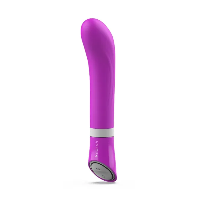 7.5 Inch B Swish Bgood Deluxe Curve G-Spot Vibrator Violet