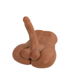 Camtoyz Landon Realistic Male Torso Masturbator with Posable 8 Inch Dildo