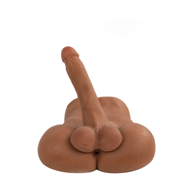 Camtoyz Landon Realistic Male Torso Masturbator with Posable 8 Inch Dildo