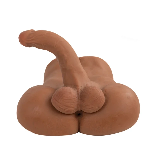 Camtoyz Landon Realistic Male Torso Masturbator with Posable 8 Inch Dildo