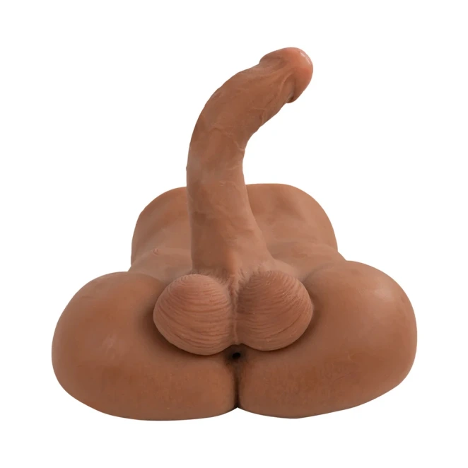 Camtoyz Landon Realistic Male Torso Masturbator with Posable 8 Inch Dildo