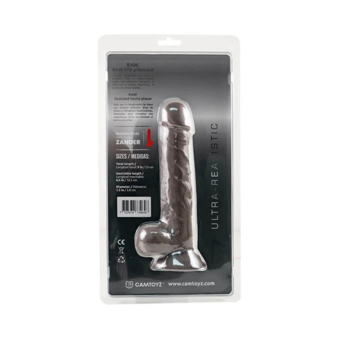 9 Inch Camtoyz Zander Ultra Realistic Suction Cup Dildo