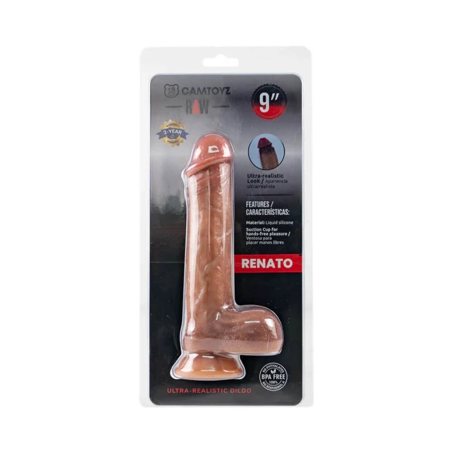 9 Inch Camtoyz Renato Ultra Realistic Silicone Dildo