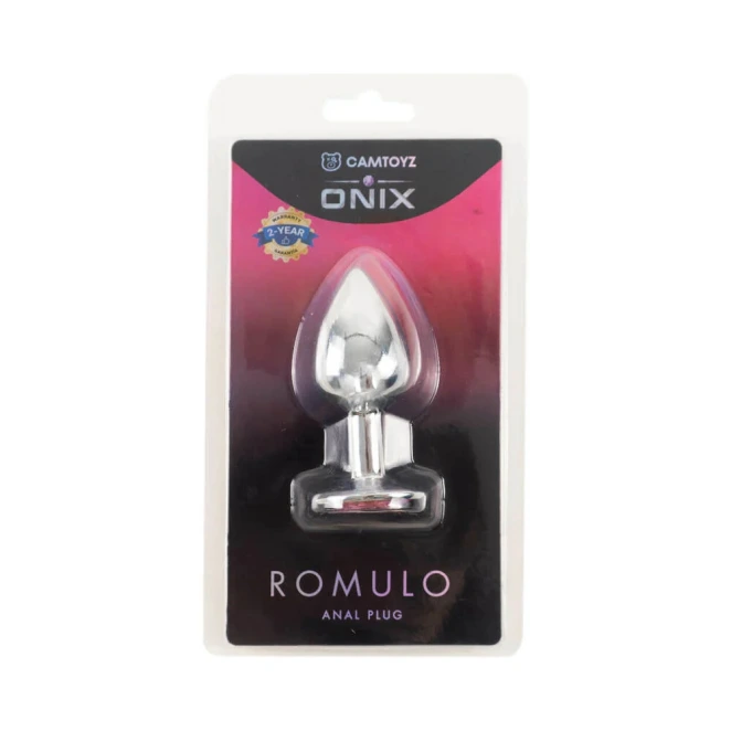 Camtoyz Onix Romulo Jeweled Anal Plug Silver