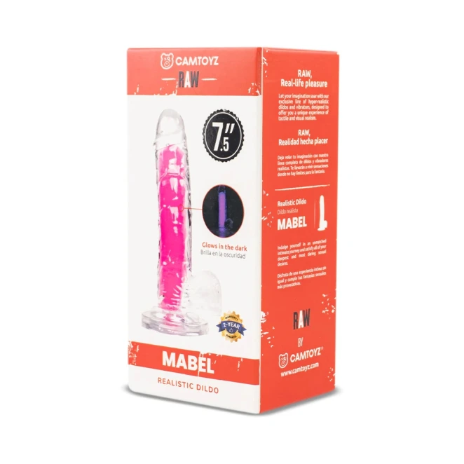 7.5 Inch Camtoyz Mabel Realistic G.I.T.D. Jelly Dildo