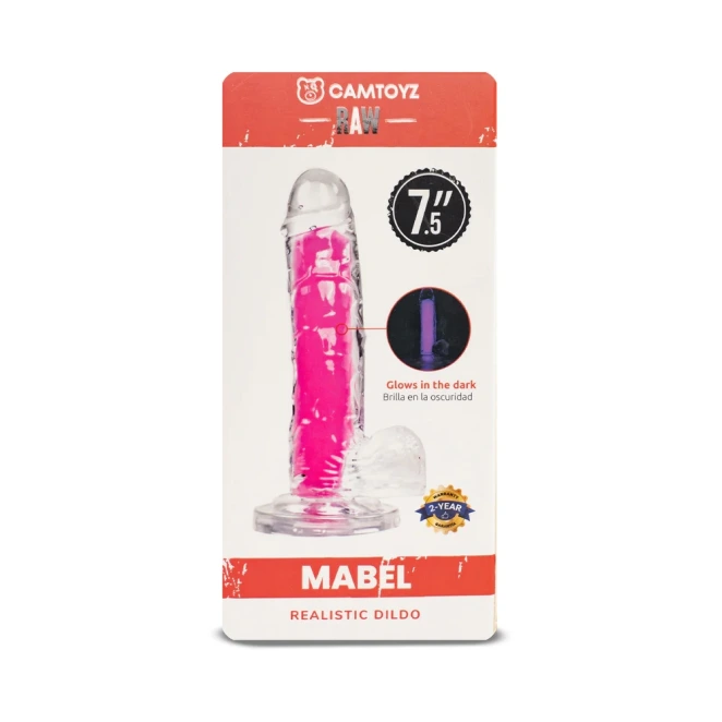 7.5 Inch Camtoyz Mabel Realistic G.I.T.D. Jelly Dildo