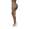 Dreamgirl High-Waist Fence Net Pantyhose Neon Blue