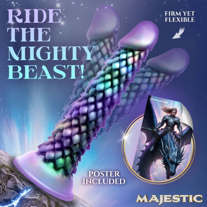 9 Inch Creature Cocks Majestic Eryndor Silicone Dragon Dildo