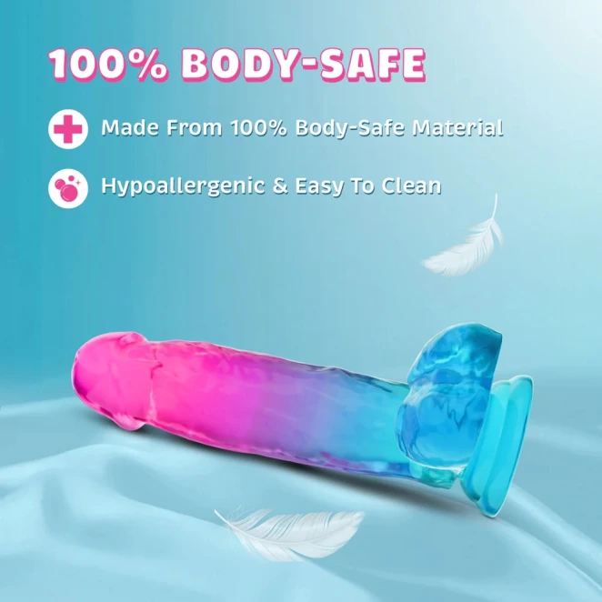 6.75 Inch B Yours Candy Colored Suction Cup Dildo