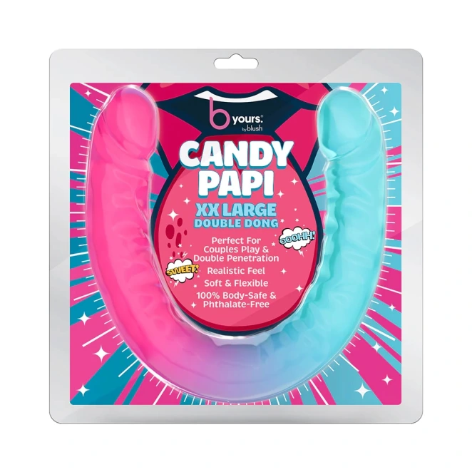 18 Inch B Yours Candy Papi Realistic Double Ended Dildo