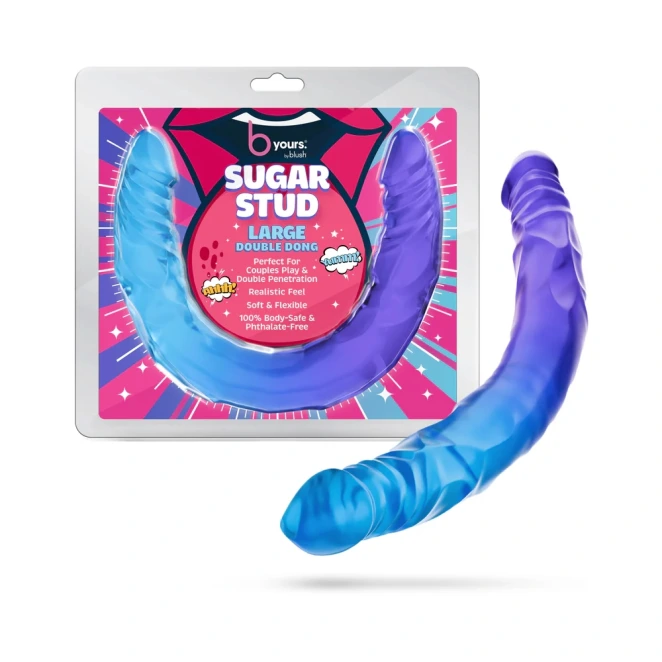 14 Inch B Yours Sugar Stud Realistic Double Dildo