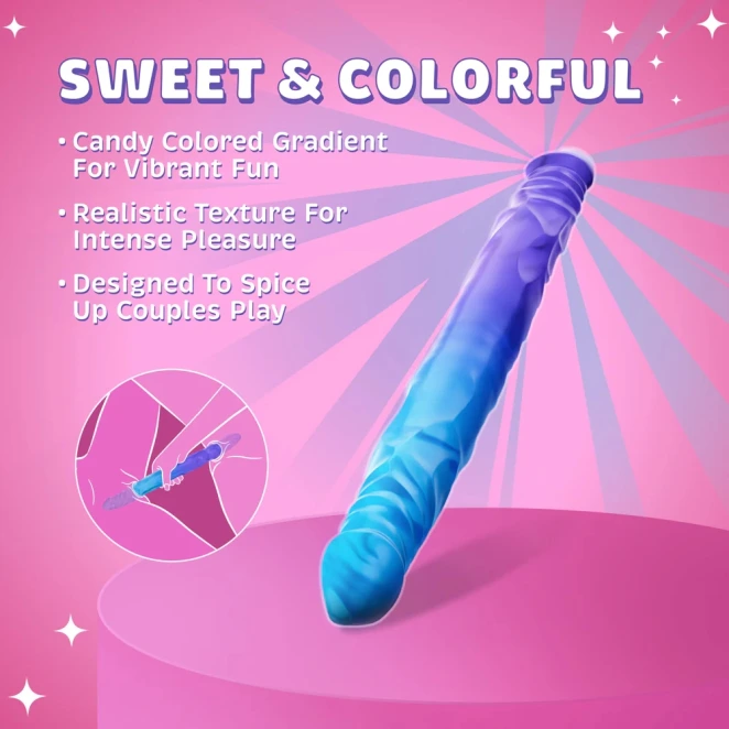 14 Inch B Yours Sugar Stud Realistic Double Dildo