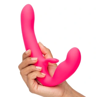 Happy Rabbit Rechargeable Vibrating Strapless Strap-On