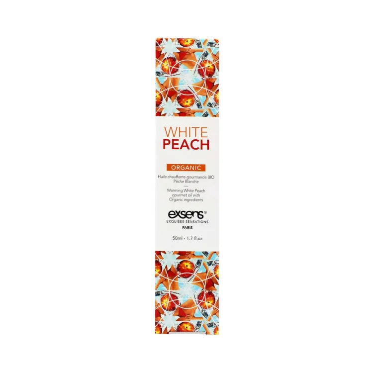 Exsens Warming Massage Oil White Peach 1.7 oz. Exsens Warming Massage Oil White Peach 1.7 oz.