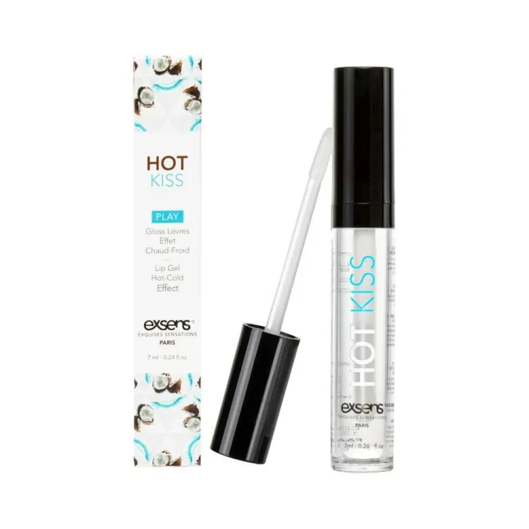 Exsens Hot Kiss Arousal Lip Gloss Coconut 0.24 oz. Exsens Hot Kiss Arousal Lip Gloss Coconut 0.24 oz.
