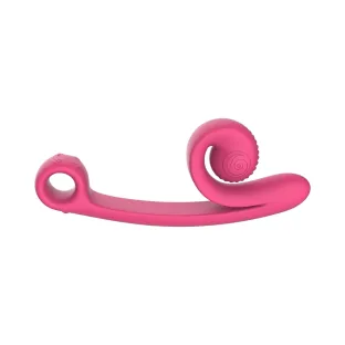 Snail Vibe Curve Dual Motor Vibrator Pink