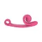 Snail Vibe Curve Dual Motor Vibrator Pink