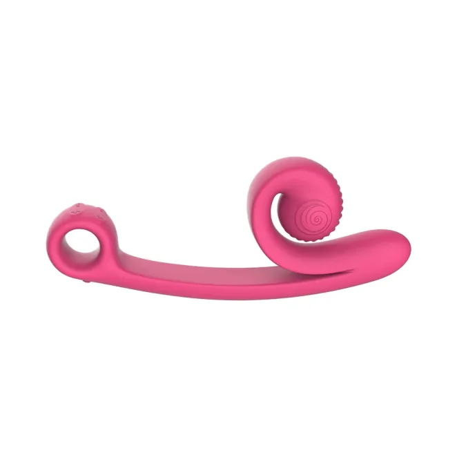Snail Vibe Curve Dual Motor Vibrator Pink