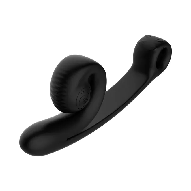 Snail Vibe Curve Dual Motor Vibrator Black