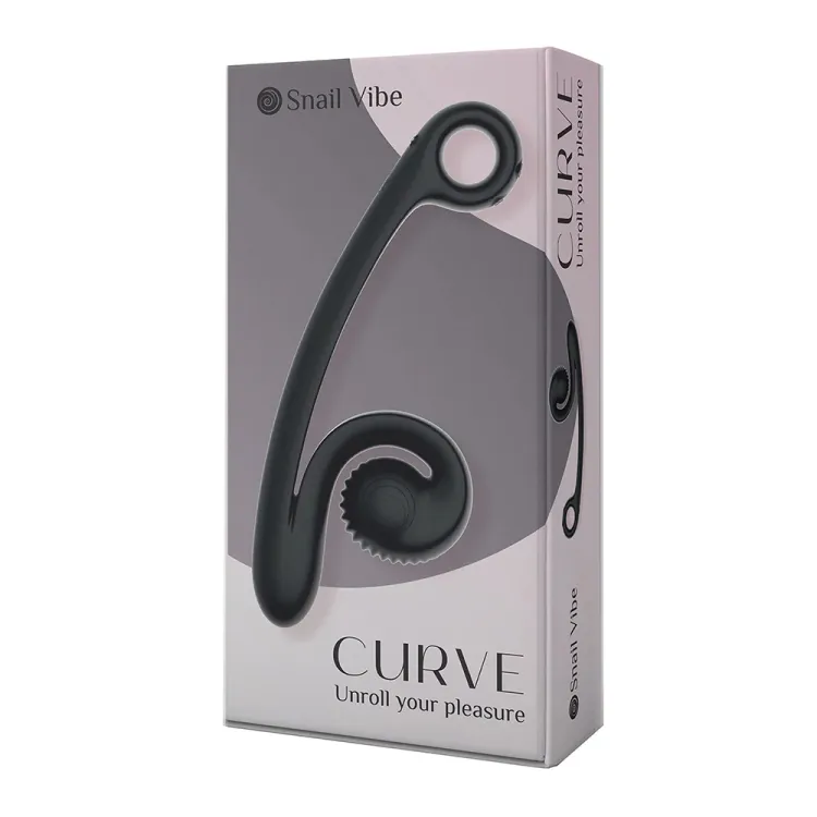 Snail Vibe Curve Dual Motor Vibrator Black Snail Vibe Curve Dual Motor Vibrator Black