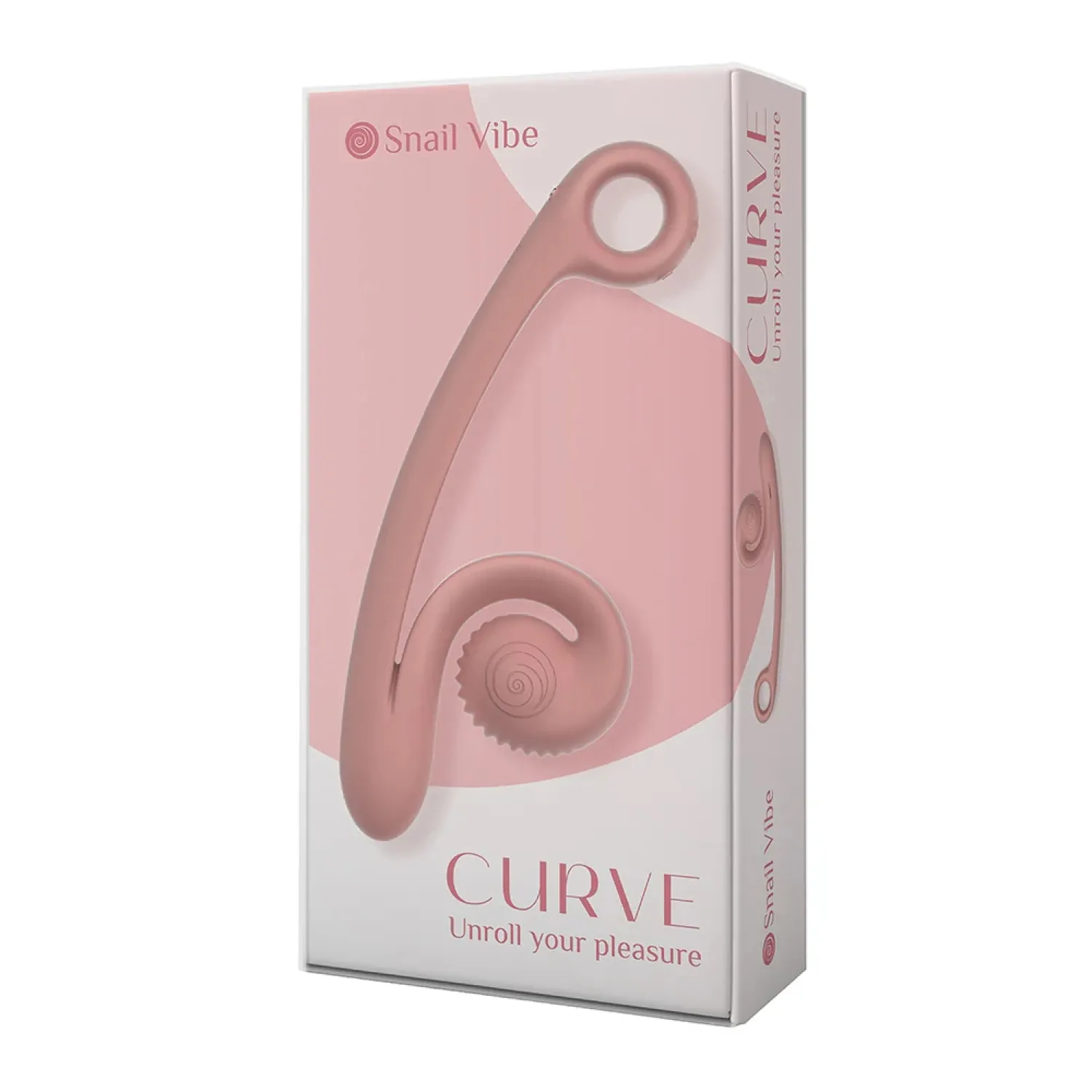 Snail Vibe Curve Dual Motor Vibrator Peach