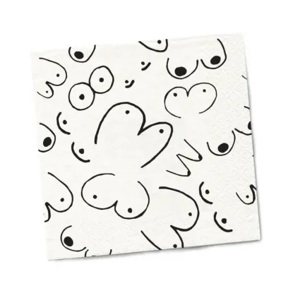 Twisted Wares Boobs Napkins 20-Pack