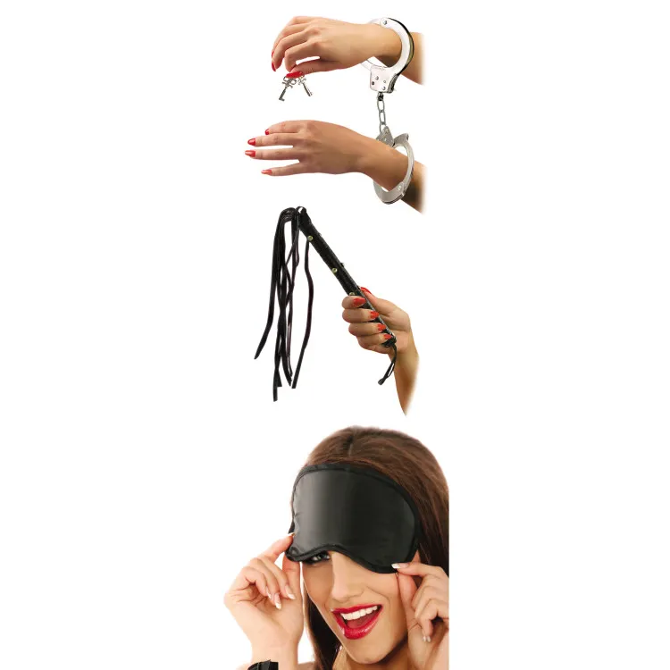 Lover's Fantasy 3-PC BDSM Kit Black Lover's Fantasy 3-PC BDSM Kit Black