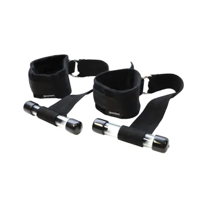 Adjustable Door Jam Cuffs Set Black