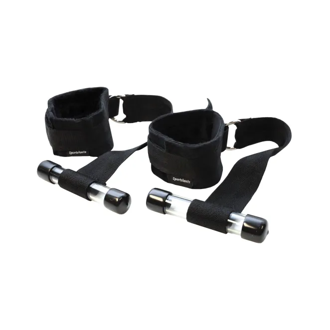 Adjustable Door Jam Cuffs Set Black
