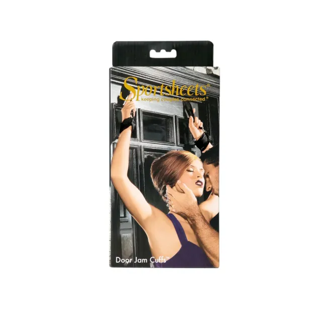 Adjustable Door Jam Cuffs Set Black