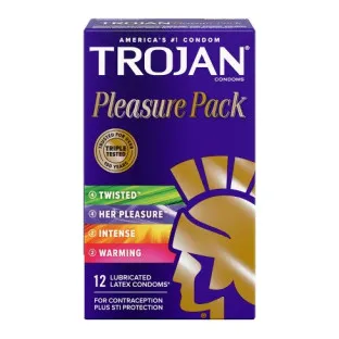 Trojan Pleasure Pack Condoms 12-Pack