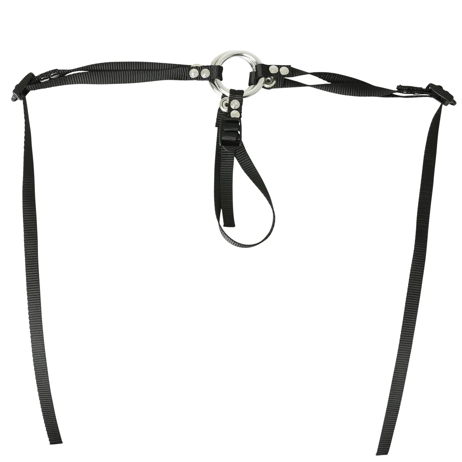 Adjustable Strap-On Harness Black