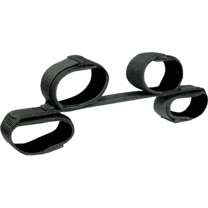 Adjustable Bondage Spreader Bar Black