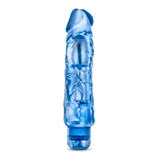 9 in. Realistic Vibrating Dildo Blue
