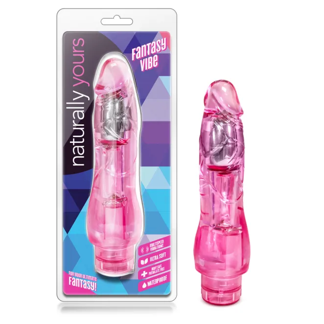 7 Inch Realistic Vibrating Dildo Pink