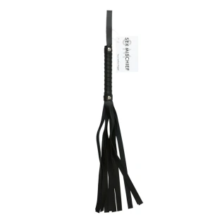 Sportsheets Faux Leather Flogger Black