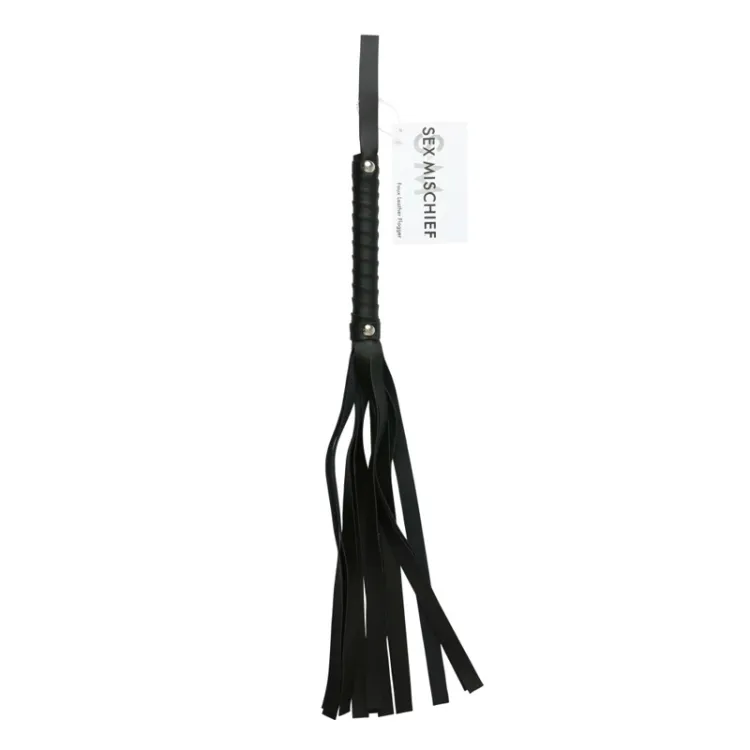 Faux Leather Flogger Black Faux Leather Flogger Black