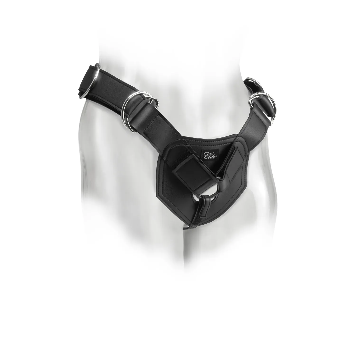 Adjustable Universal Heavy-Duty Strap-On Harness Black