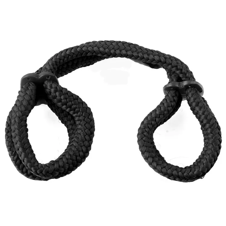 Silk Rope Love Cuffs Black Silk Rope Love Cuffs Black