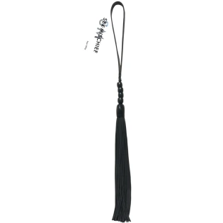 Sportsheets Noir Whip 16 in. Beaded Flogger