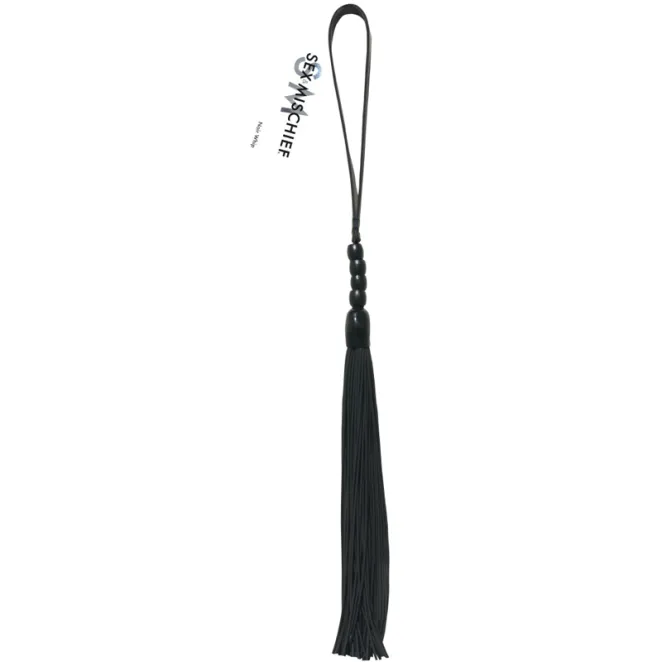 Noir Whip 16 in. Beaded Flogger