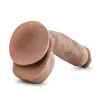 8.5 in. Posable Dual Density Dildo with Balls Tan 8.5 in. Posable Dual Density Dildo with Balls Tan