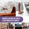 8.5 in. Posable Dual Density Dildo with Balls Tan 8.5 in. Posable Dual Density Dildo with Balls Tan