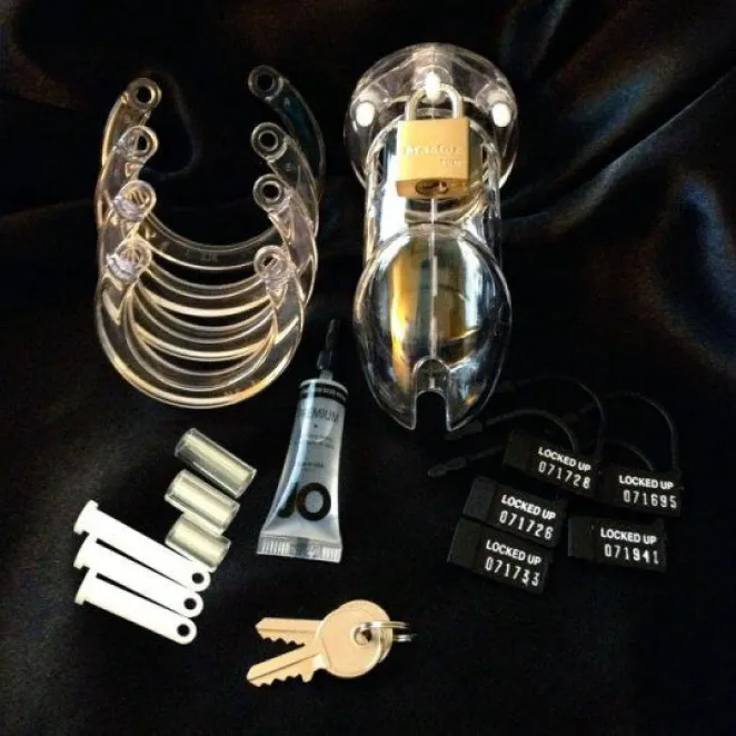 CB-6000 Polycarbonate Male Chastity Cage