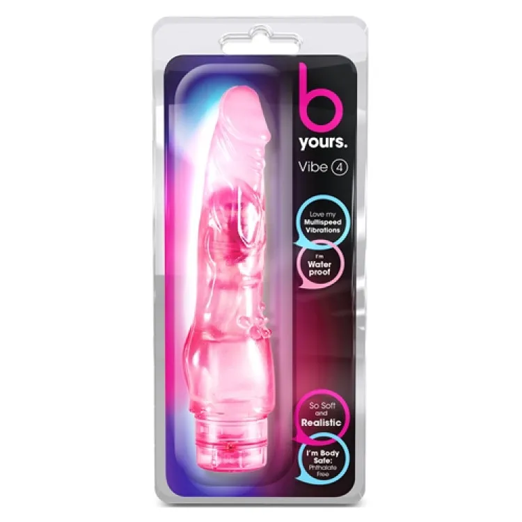8 in. Vibrating Realistic Dildo Pink