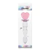 6 Inch Crystal Heart Wavy Glass Dildo
