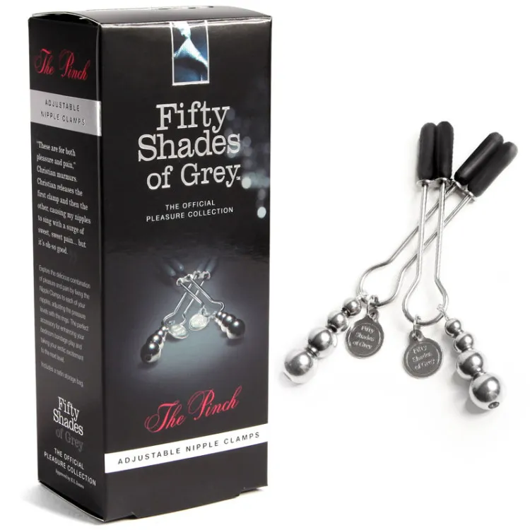 Fifty Shades of Grey The Pinch Adjustable Nipple Clamps Fifty Shades of Grey The Pinch Adjustable Nipple Clamps