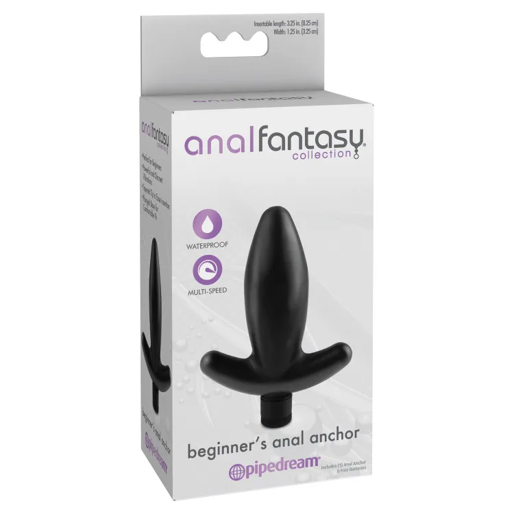 Anal Fantasy Collection Vibrating Beginner's Anal Anchor Butt Plug Anal Fantasy Collection Vibrating Beginner's Anal Anchor Butt Plug
